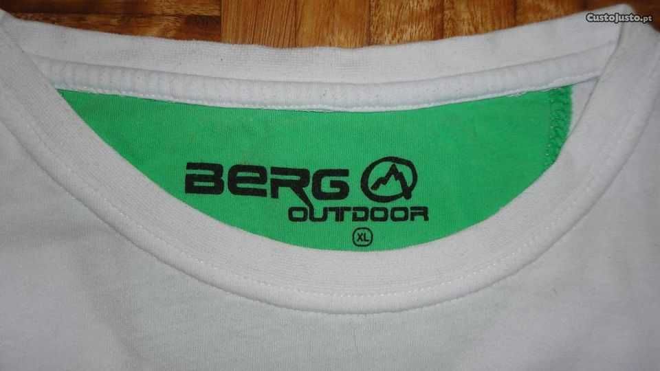 T-shirt de homem branca Berg