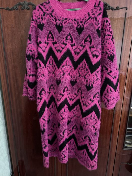 Платье корейское оверсайз новое теплое зимнее