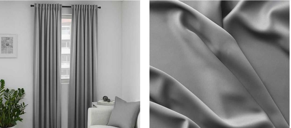 2 pares de cortinados opacos (blackout) IKEA - MAJGULL