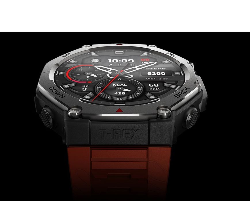 Смарт годинник Amazfit T-Rex 3 виготовлений по військовому стандарту MIL-STD. Офіційна Гарантія 12 місяців.