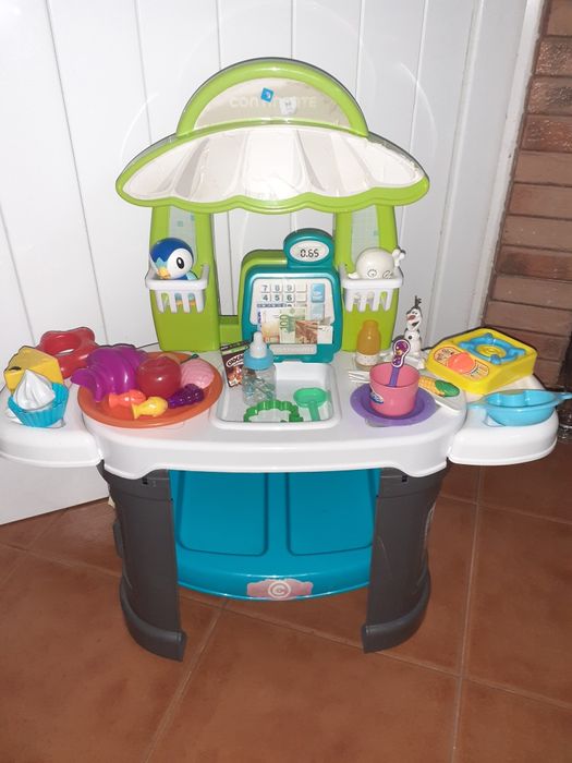 Brinquedos supermercado com muitos acessorios 69 cm  de altura