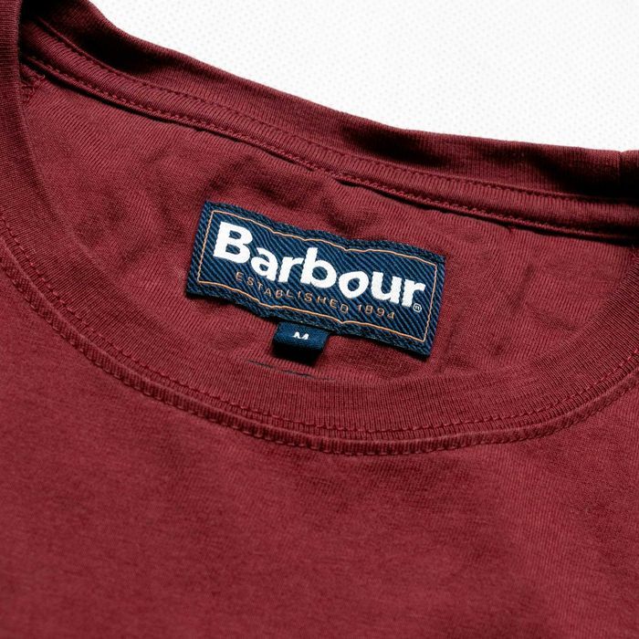 Barbour logo t-shirt M burgund slim