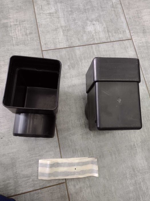 Адаптер парапетної воронки ПВХ 100*100 для кутового зливу (Італія)