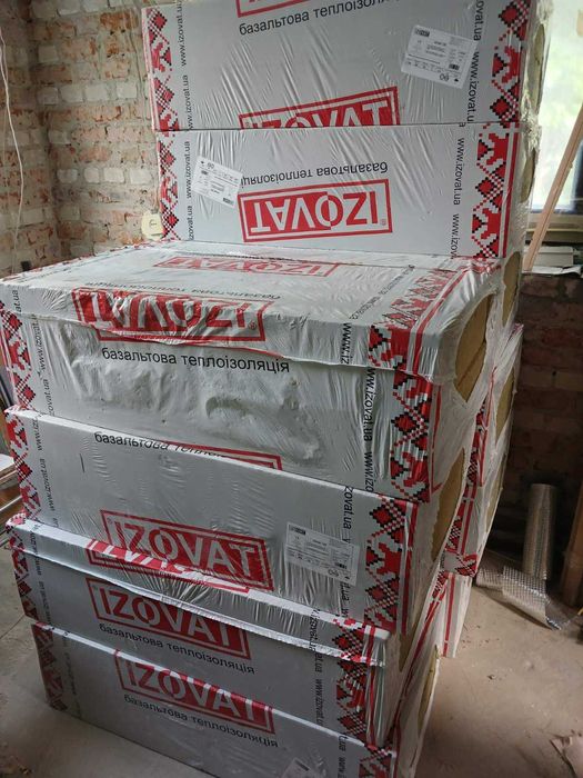 Мінеральна вата Izovat 125 1000х600х150 мм 10 шт