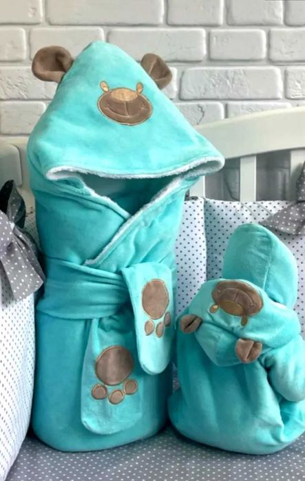 Набір на виписку для новонародженого 4 предмета "Панда" (осінь/зима)