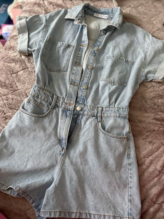 Джинсовий комбез шортами Zara