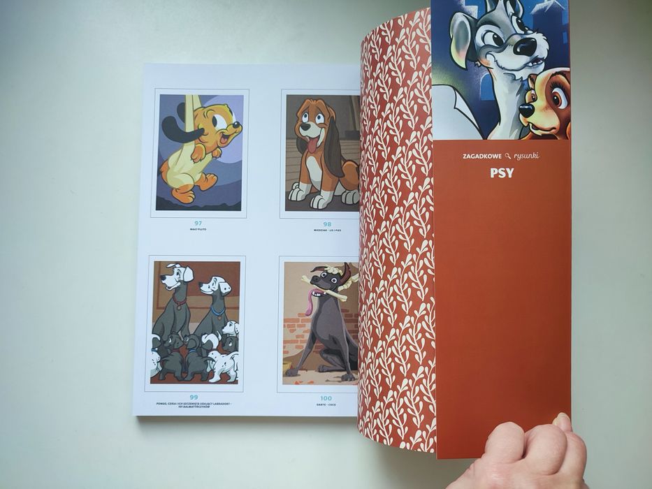 Kolorowanka antystresowa art therapy Disney - Psy