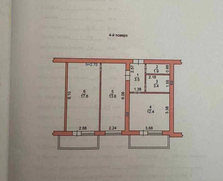 2-комнатная квартира по адресу ул. Приморская (площадь 58,2 м²) - Atlanta.ua - фото 10