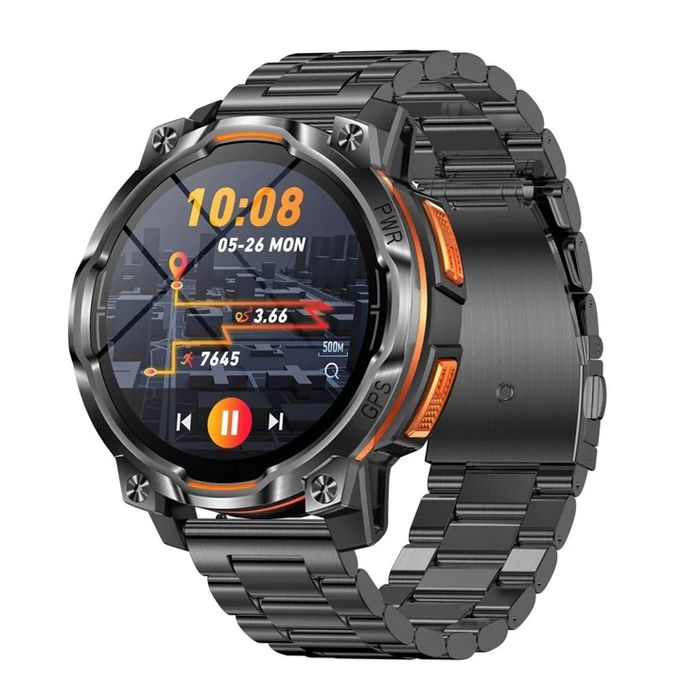 Тактичний смарт годинник T-REX Military Grade, GPS + Compass, OFFLINE MAPS, Батарея 1200 mAh