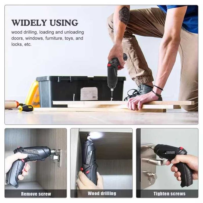 Aparafusadora Kit de Chave de Fendas Elétrica