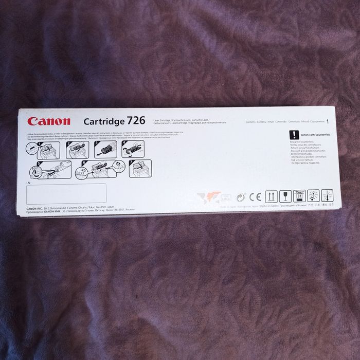 Продам новий оригінальний картридж Canon726