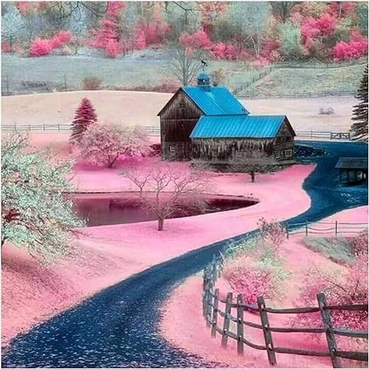 Haft diamentowy 5d malowanie diy 40x40cm krajobraz