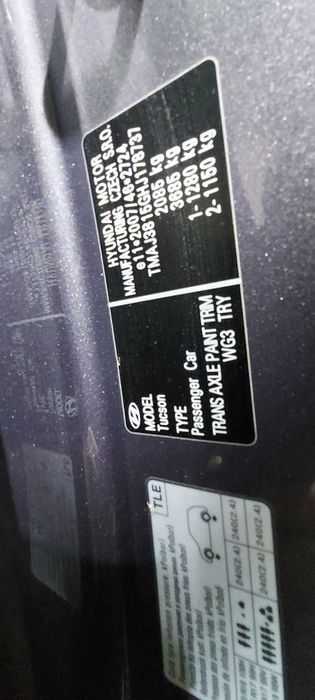 Maska Hyundai Tucson III 3 2016