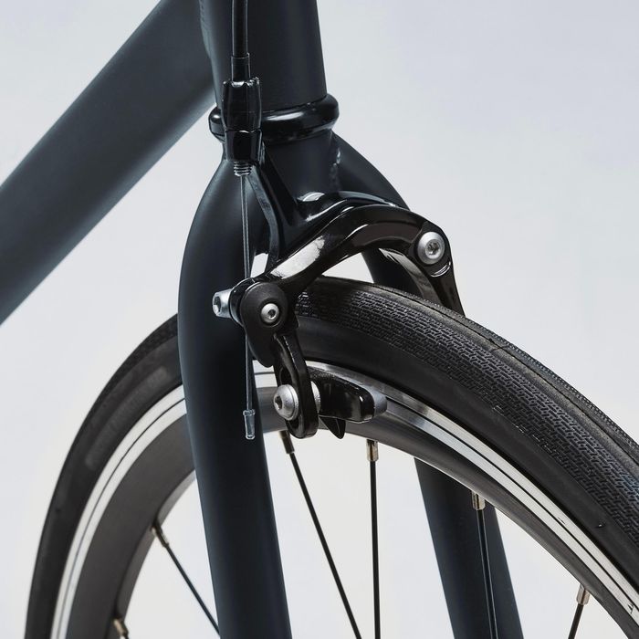 Bicicleta de cidade Single Speed 500 cinzento carbono
