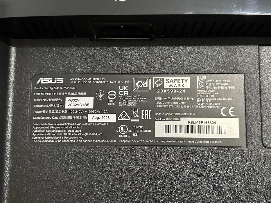 Asus TUF Gaming VG32VQ1B