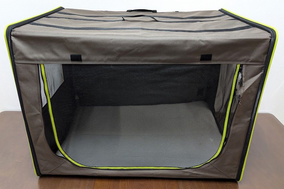 Torba Podróżna First Class Basic XL do 45kg 96,5x66x73,5cm szaro-brązowa/neonowo-zielona - Po Reklamacji, Używana, Uszkodzona