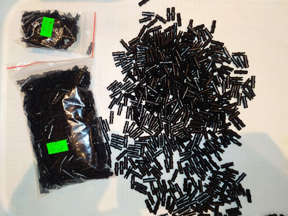 Piny lego technic  1075 sztuk Nówki czarny nr. 2780