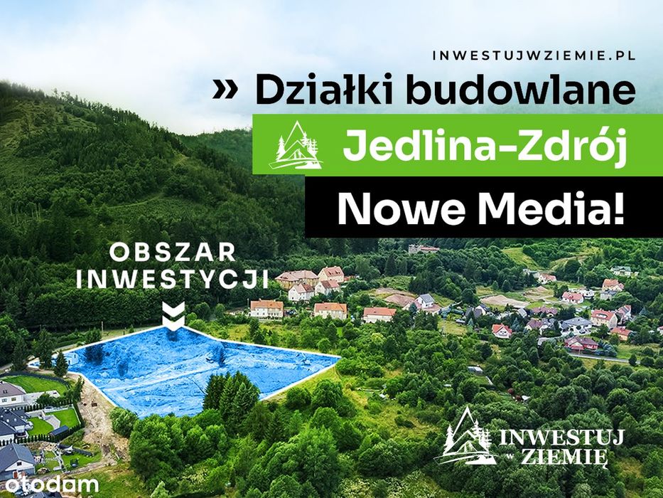 18 działek budowlanych - Jedlina Zdrój - od 600m2