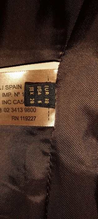 Blazer em fazenda castanho da Mássimo Dutti