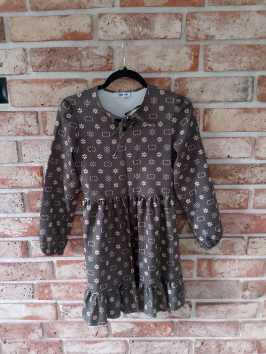 Sukienka butelkowa zieleń 152/158cm