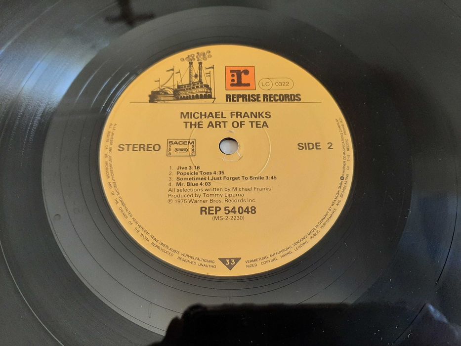 Michael Franks - The Art of Tea - Europa - Vinil LP