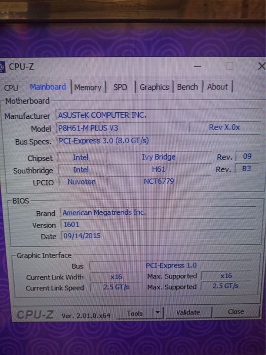 КомплектуючідоПКAsusP8H61-MPLUSv3сокет1155LGA+i53470+ОЗП8gb+БжChieftec