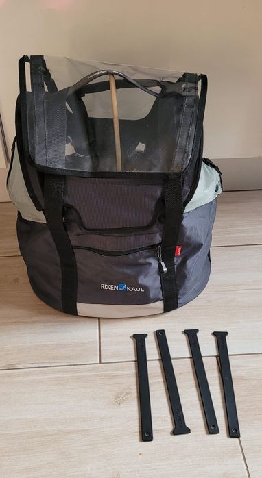 Torba na rower dla psa, kota Rixen Kaul, transporter rowerowy, klickfix