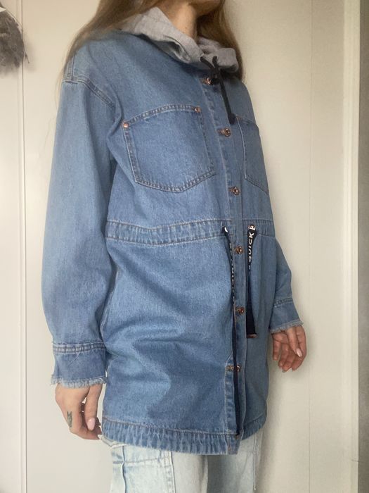 płaszcz jeansowy Sinsay roz. XS/S oversize