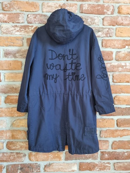 Granatowa parka Zara
