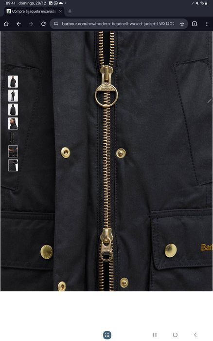 Casaco barbour encerado