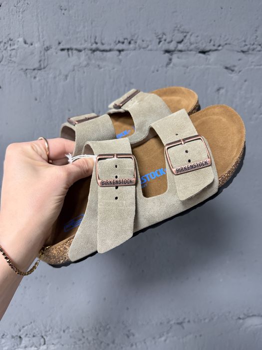 Жіночі шльопанці   Ортопедичні біркеншток birkenstock arizona  Колір taupe