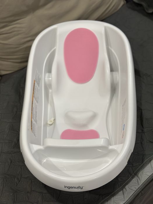 Дитяча ванночка 3 в 1 з анатомічною гіркою для купання