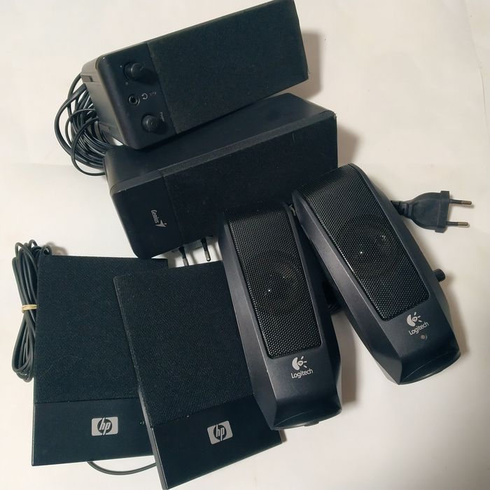 Colunas para PC / Portátil (HP, Logitech e Genius)