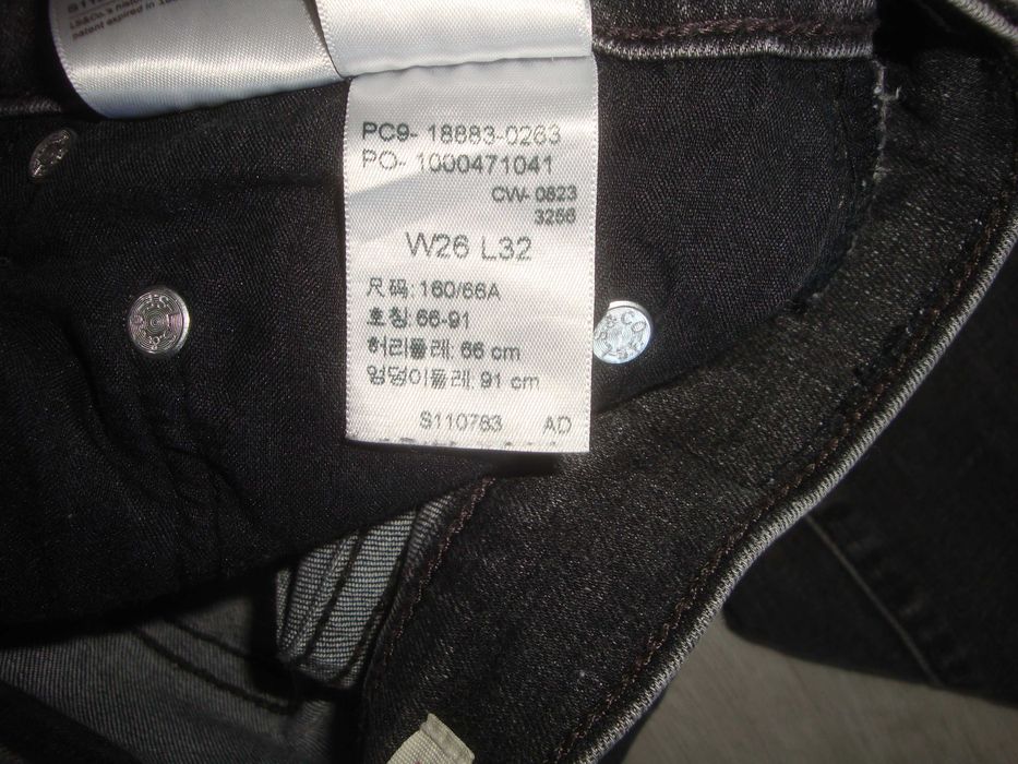 LEVIS Premium 724 High Rise Straight Jeansowe Damskie Spodnie W 26 L 32 grawitowe