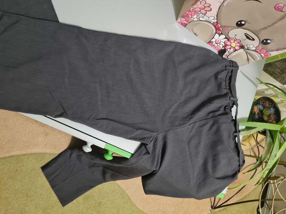 Брючки сірі весна-літо для пишної красуні