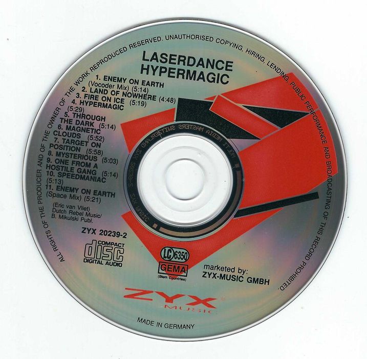 CD Laserdance - Hypermagic (1993) (ZYX Music)