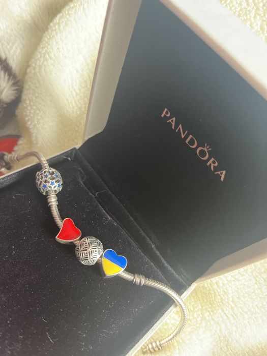 Браслет Pandora з намистинами 2шт