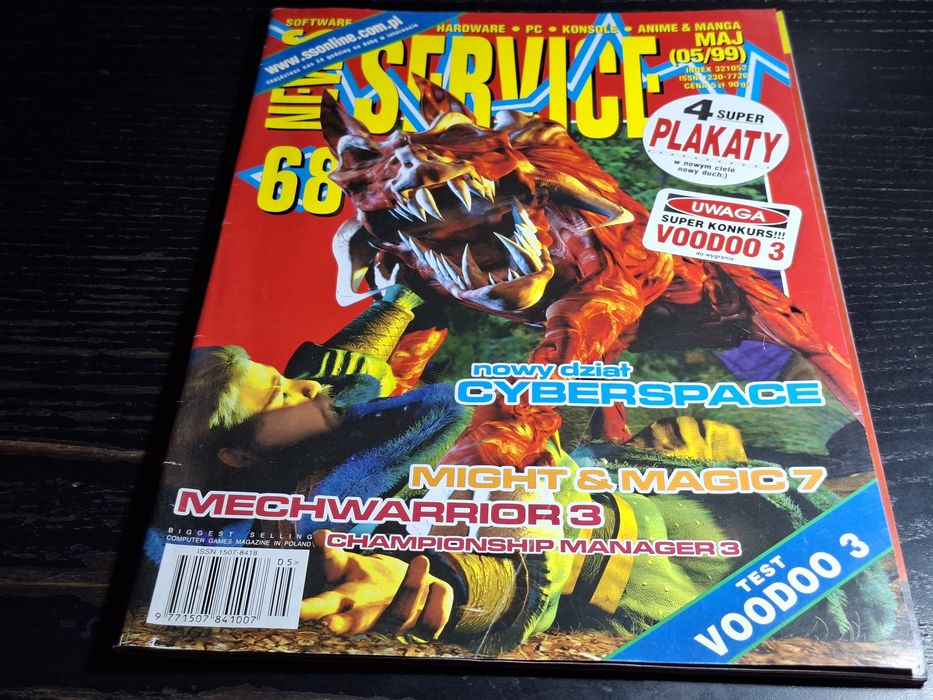 Czasopismo Secret Service numer 68 z PLAKATAMI rok 1999