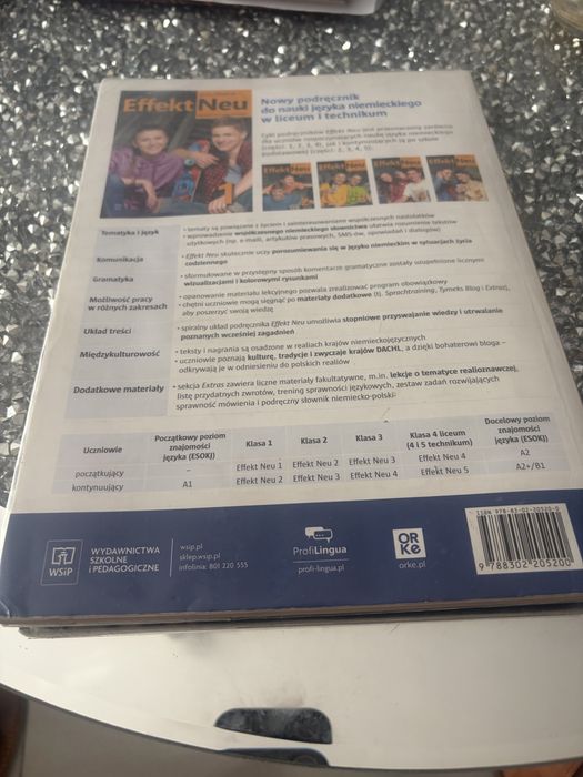 Podrecznik do niemieckiego Effekt Neu 1 klasa
