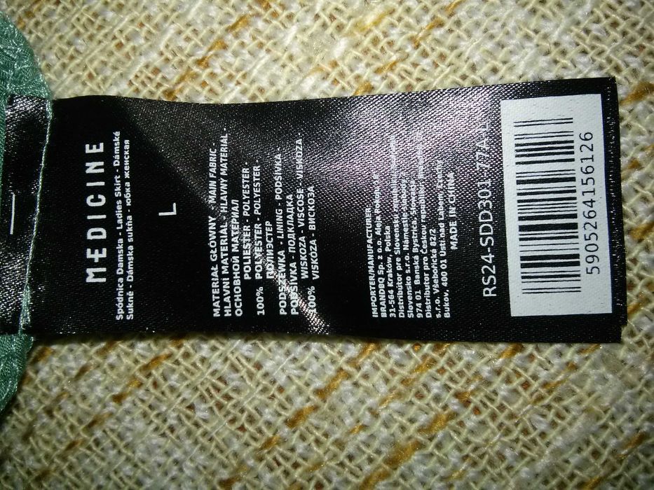 spódnica plisowana na gumce, z podszewką MEDICINE