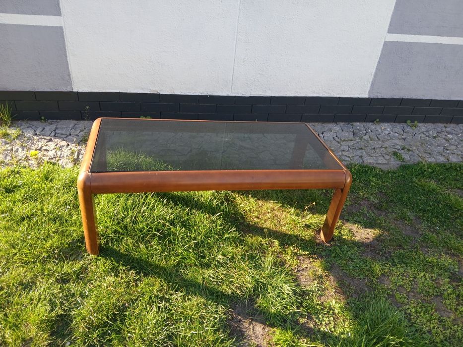 Stolik kawowy szklany blat 107x53 wys 37