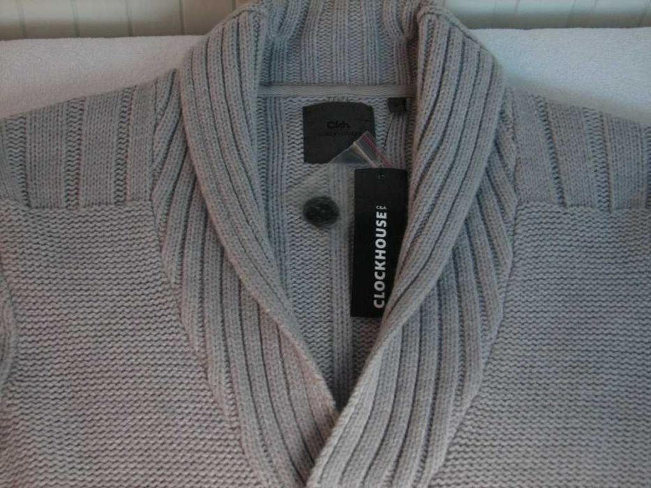 sweter kardigan szary NOWY C&A M