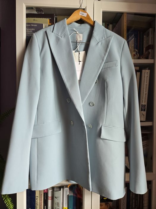 Marynarka oversize Dollina baby blue