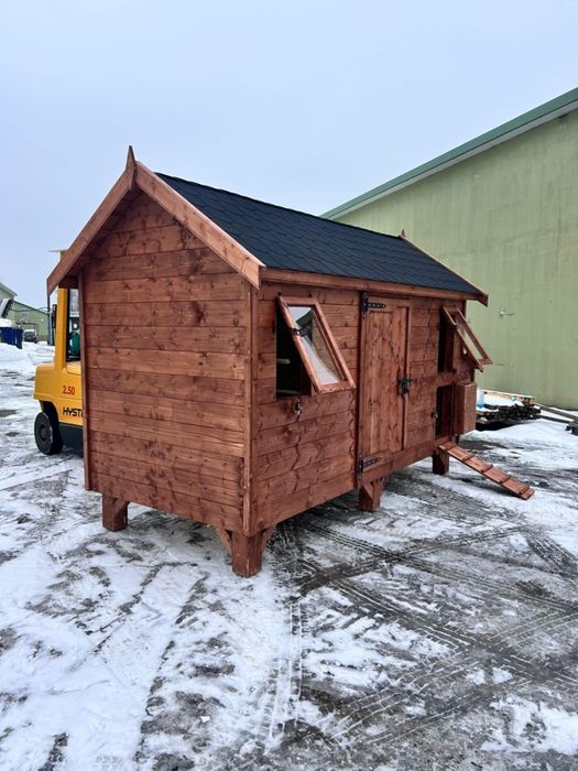 Kurnik dla kur bardzo duży, ocieplony