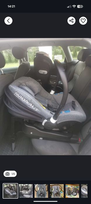Fotelik samochodowy, isofix, avionaut, 2,5 kg, nie Cybex, britax
