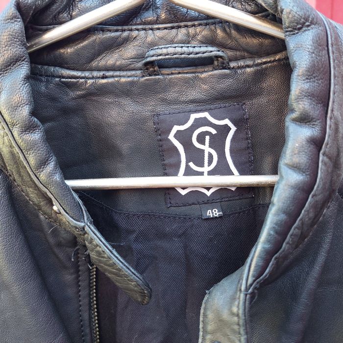 Чоловіча шкіряна куртка  S&L Leatherwear (Нідерланди) • Розмір 48 (М)