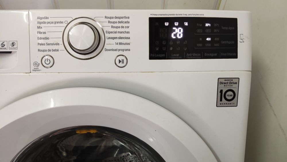 Máquina de lavar roupa LG 9kg 1400rpm A+++ fazemos entrega e instalação na sua casa.