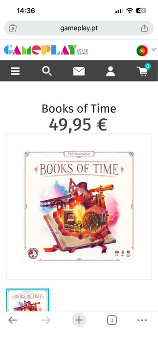 Books of time jogo tabuleiro