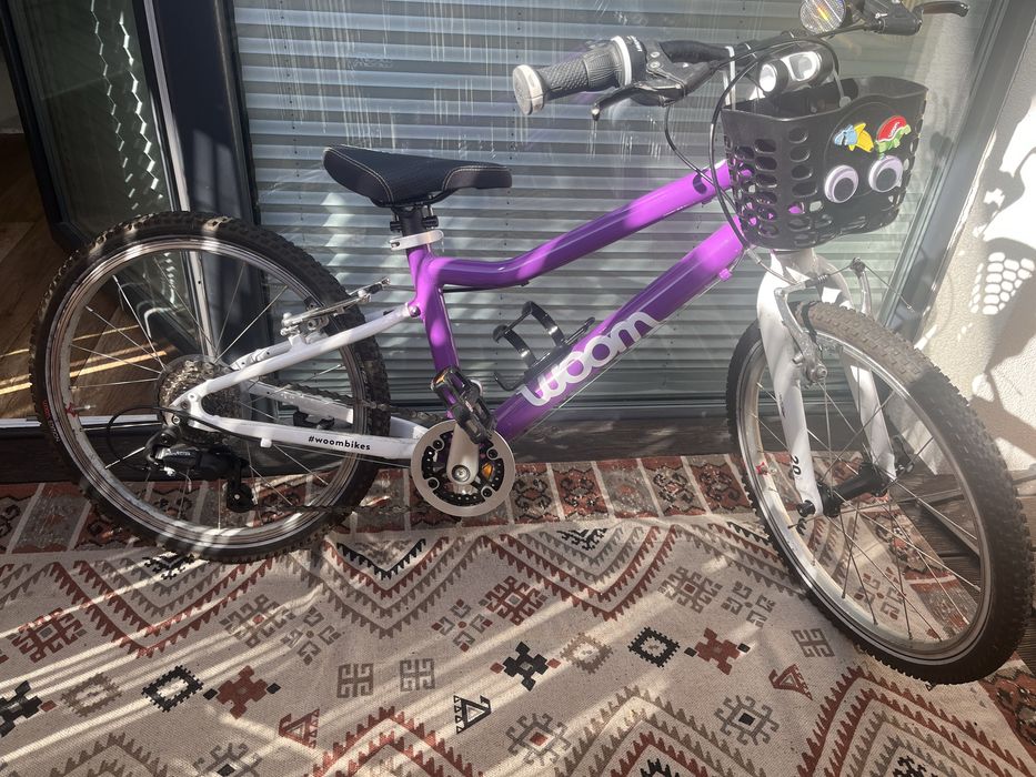 Fioletowy WOOM 4 z przerzutkami