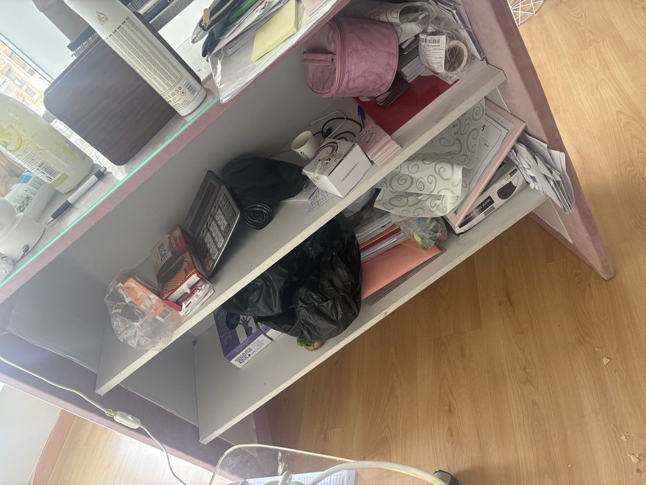 Conjunto mesa manicure e balcao